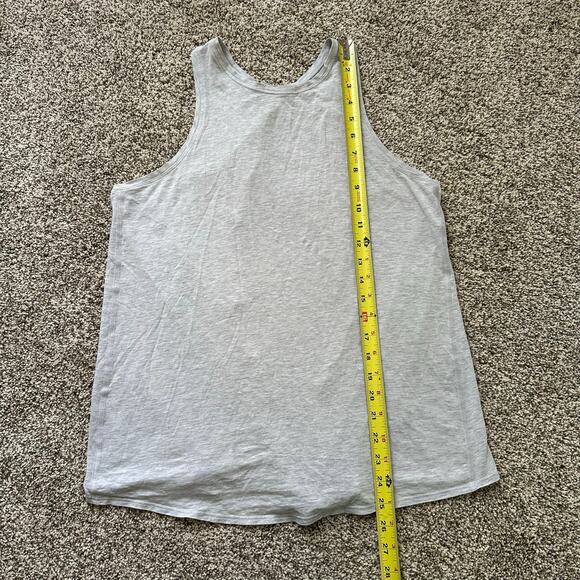 Lululemon light heather gray open-back sleeveless tank top - Picture 8 of 10